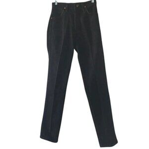 Wrangler Womens Black High-Waisted Straight-Leg Jeans Size 34 100% Cotton Made I